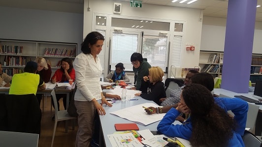 a workshop by Galit Zamler on the subject of entrepreneurship education within the school