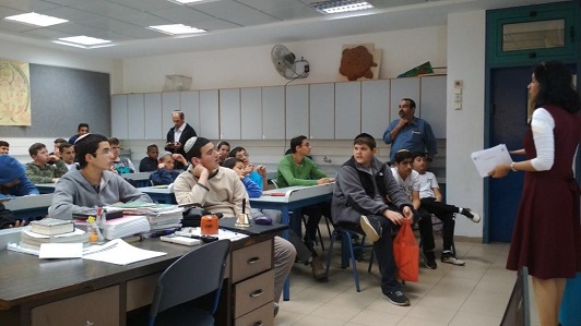First meeting of the Hackathon at the Yeshiva in Kiryat Arba
