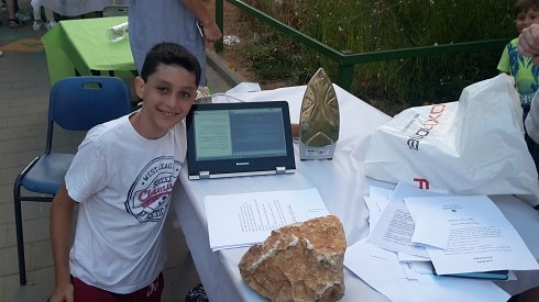 The young entrepreneur at the convention