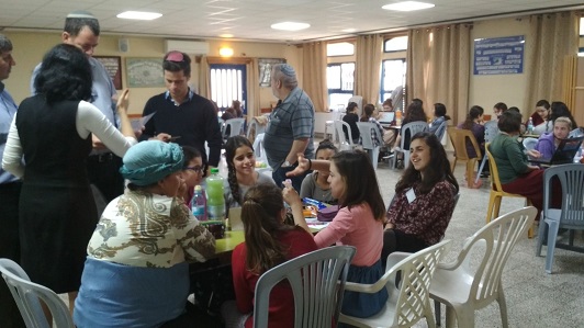 The students of the Ulpana in Kiryat Arba take part in Hackathon for students