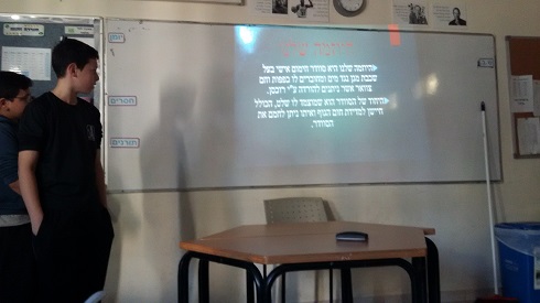Presenting the idea in the class