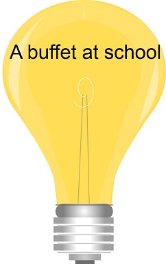 A buffet at school