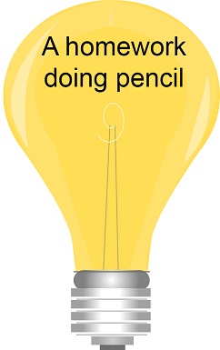 A homework, doing pencil