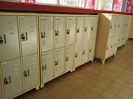 Lockers at school