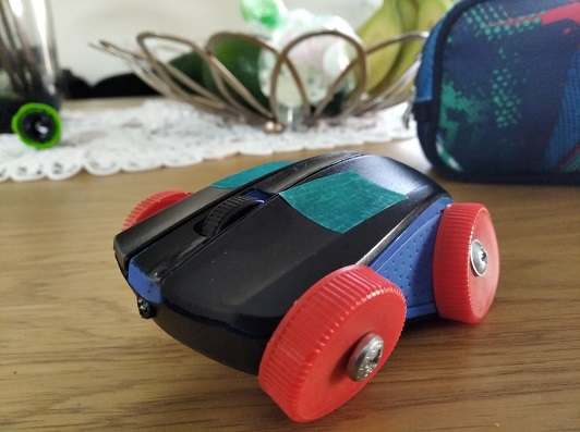 A car in the shape of a computer mouse