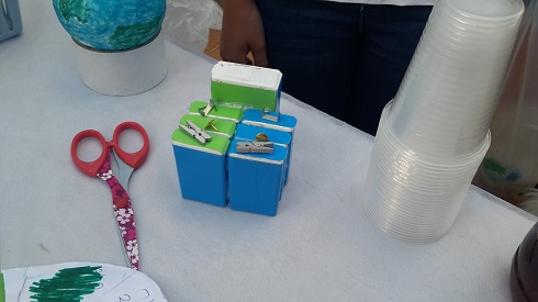 A model of Schooly - A recycled organizer