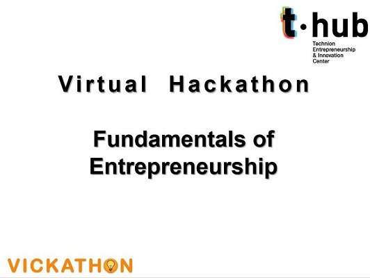 The Technion runs online Hackathon by Vickathon